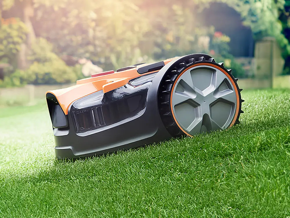 LawnMaster Robot Mower on Slope