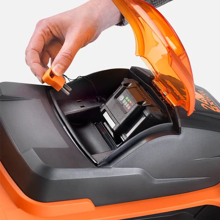 LawnMaster 32cm Cordless Mower Child Safety Lock