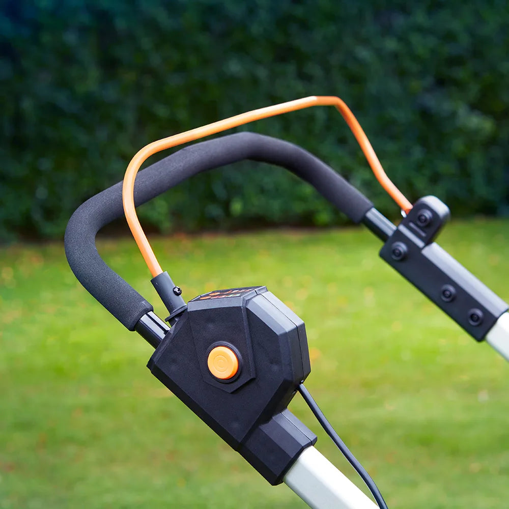 LawnMaster Cordless 48V 46cm Foam covered Handles for easy use Irish Garden