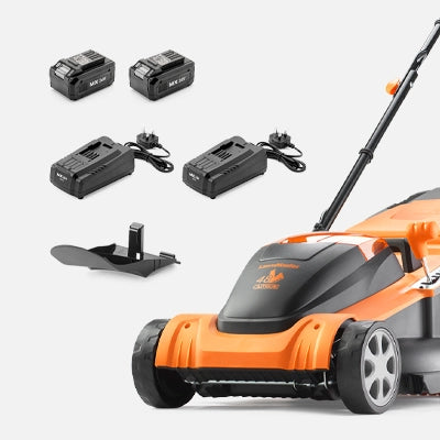 48V 41cm Cordless Mower in the box