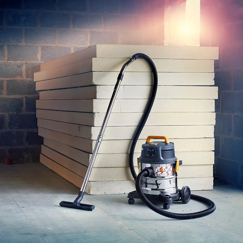 Vacmaster L20 Wet and Dry Hoover on building site