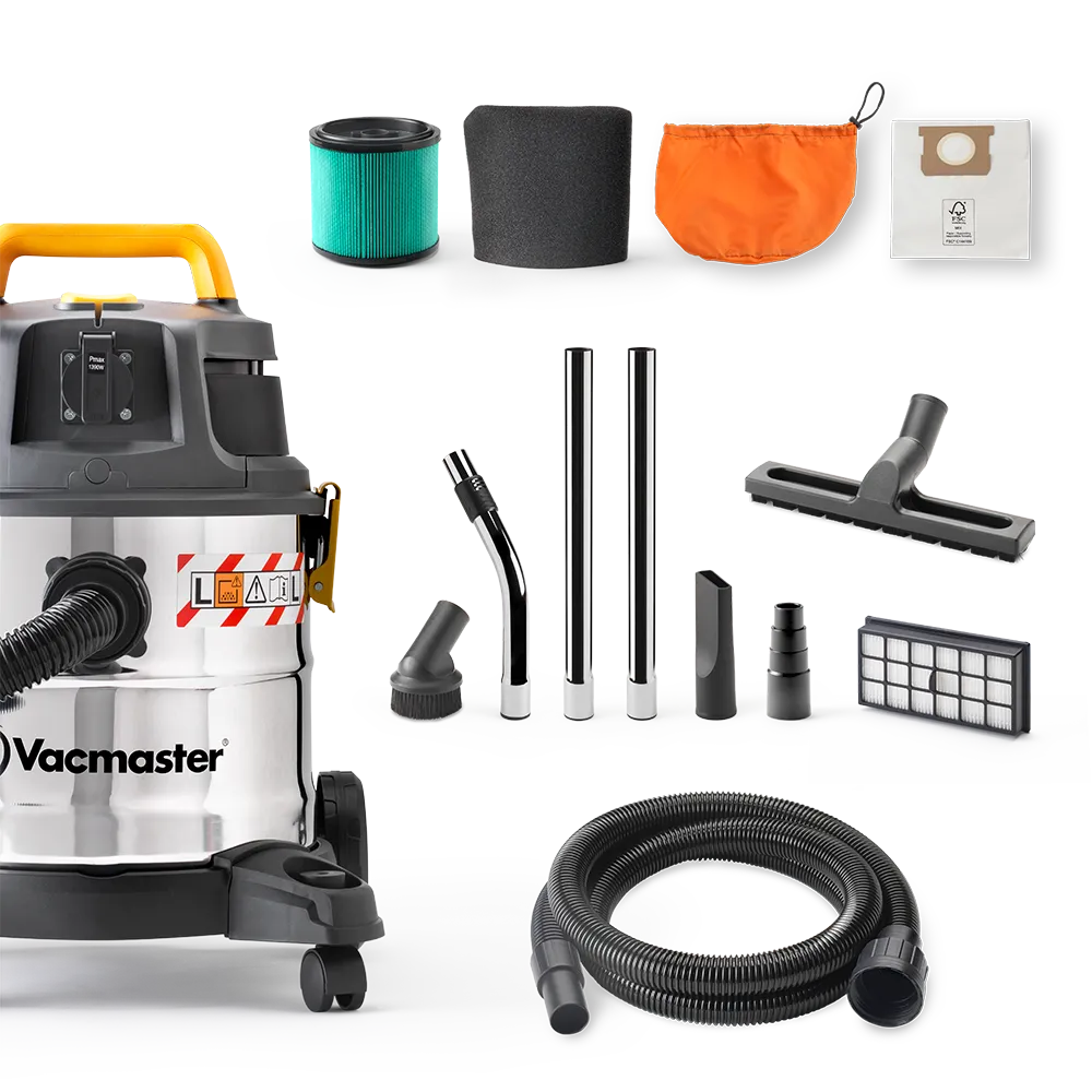 Vacmaster L20 Wet and Dry Dust Extractor for L Class in the box by Cleva Ireland