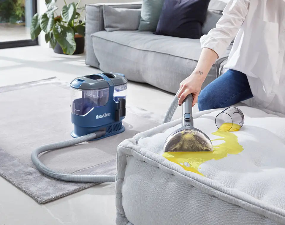 Vacmaster Easyclean Carpet Vacuum Cleaner on an Irish Sofa
