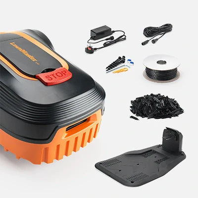 LawnMaster L10 Robotic Lawnmower in box