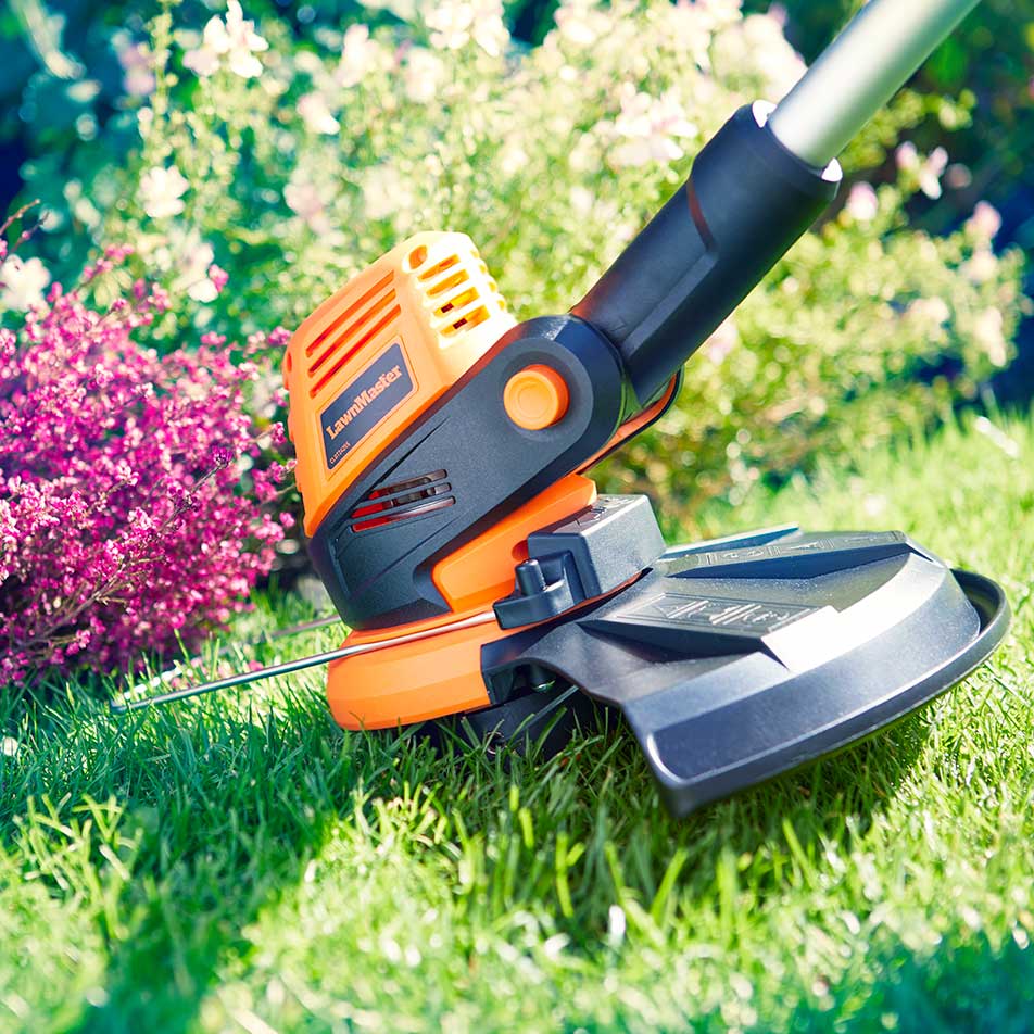 LawnMaster 24V Grass trimmer with plant guard