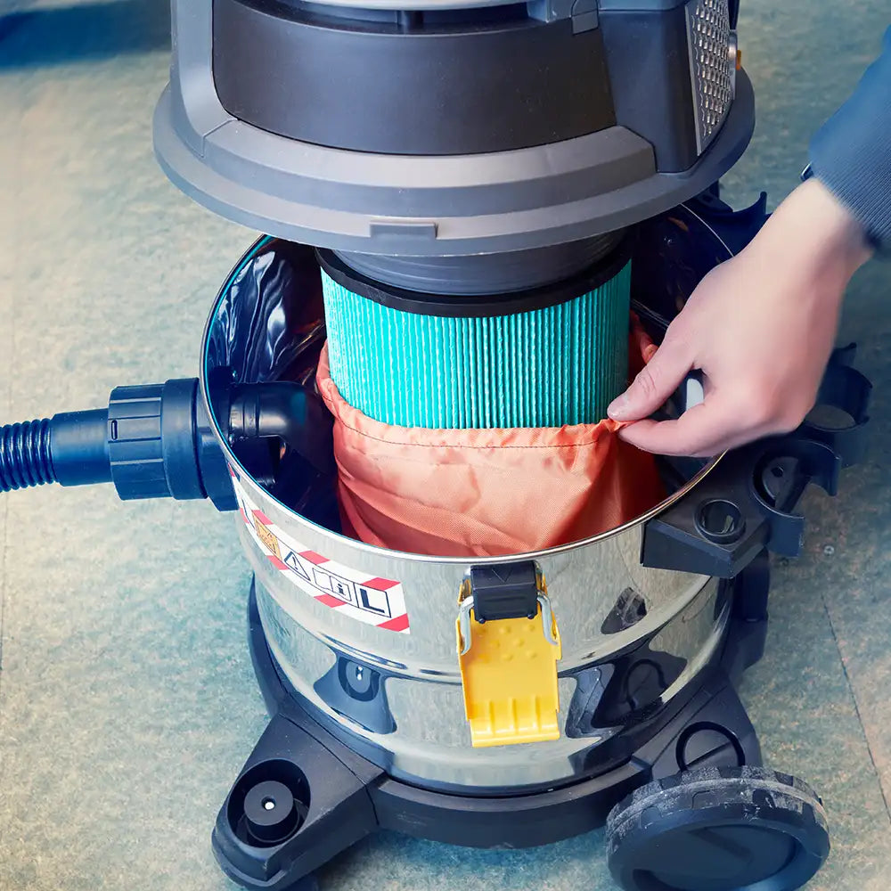 Vacmaster WD L20 Wet and Dry L Class Dust Extractor with dual HEPA filtration