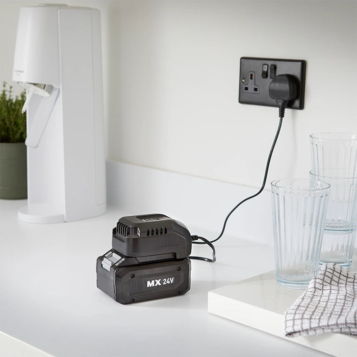 MX 24V 1.5A Charger in an Irish Kitchen