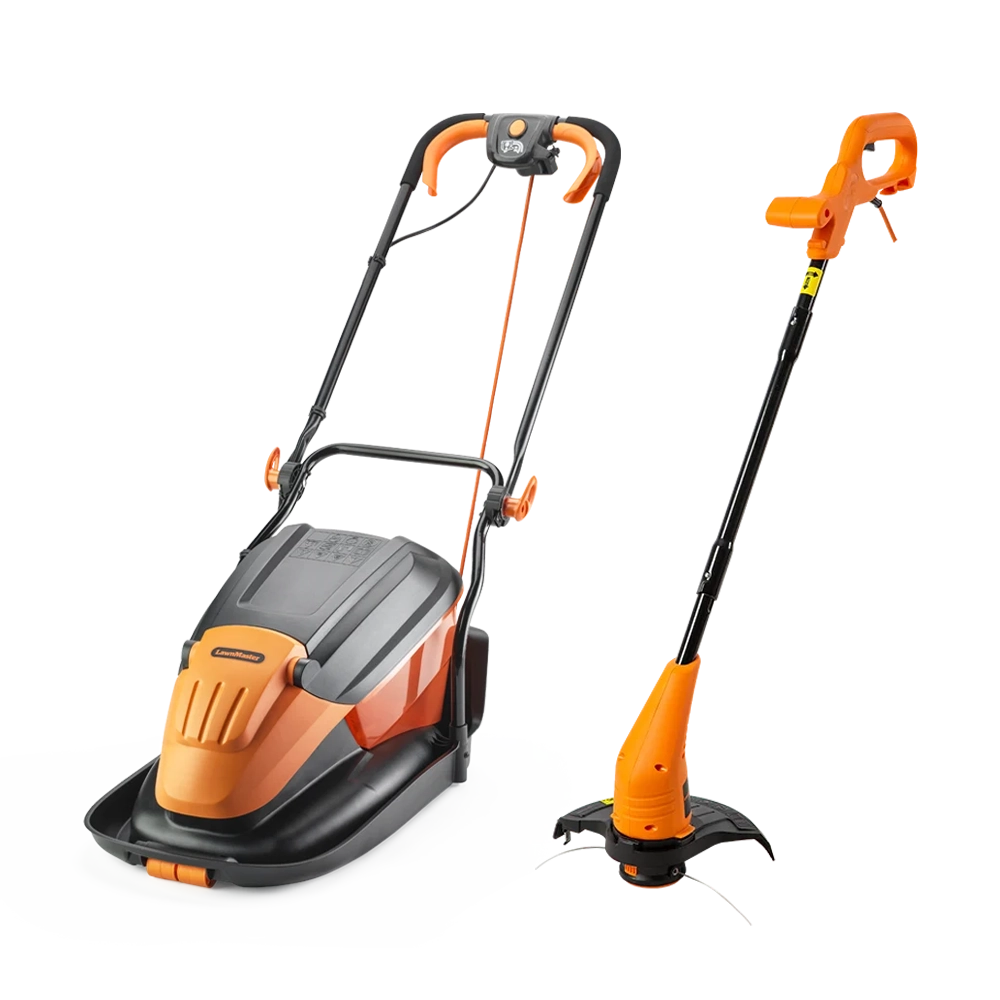 LawnMaster Hover Mower Collect and 25cm Grass Trimmer Set MEH1533 COMBO