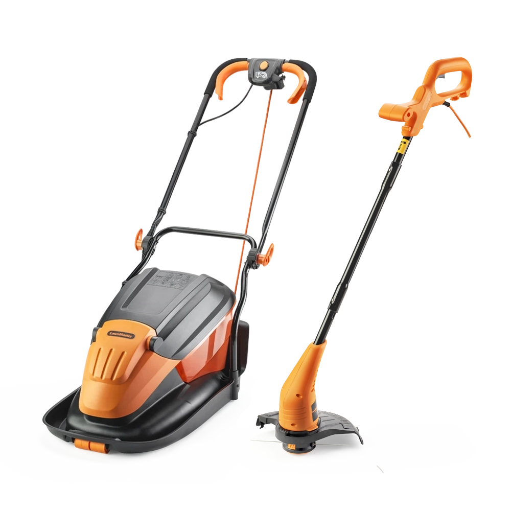 LawnMaster Hover Mower Collect and 25cm Grass Trimmer Set MEH1533 COMBO