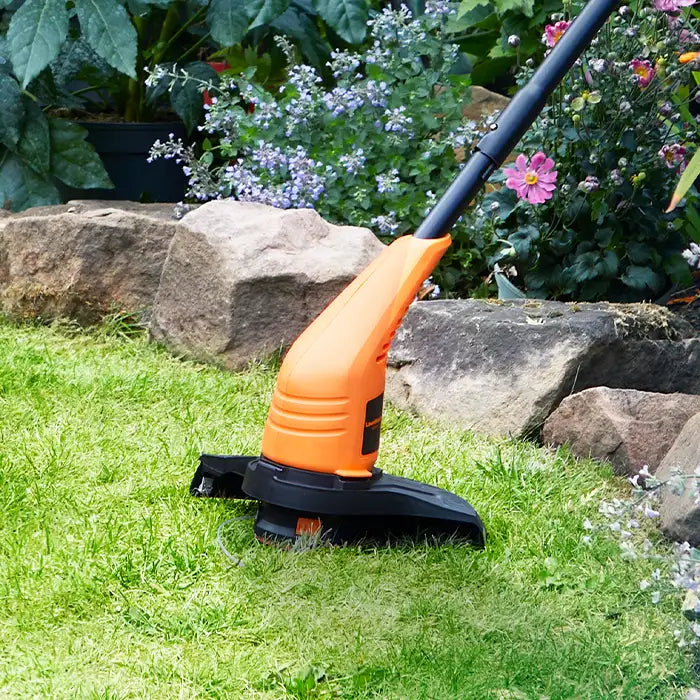 LawnMaster Electric Trimmer in an Irish Garden