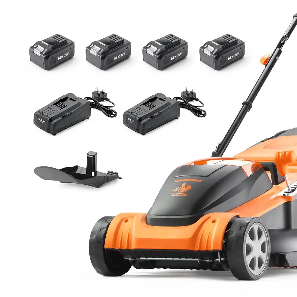 LawnMaster 48V 41cm Cordless Lawnmower in the box Ireland