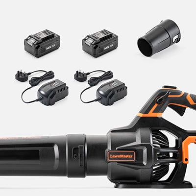 In the box LawnMaster 48V Axial leaf blower