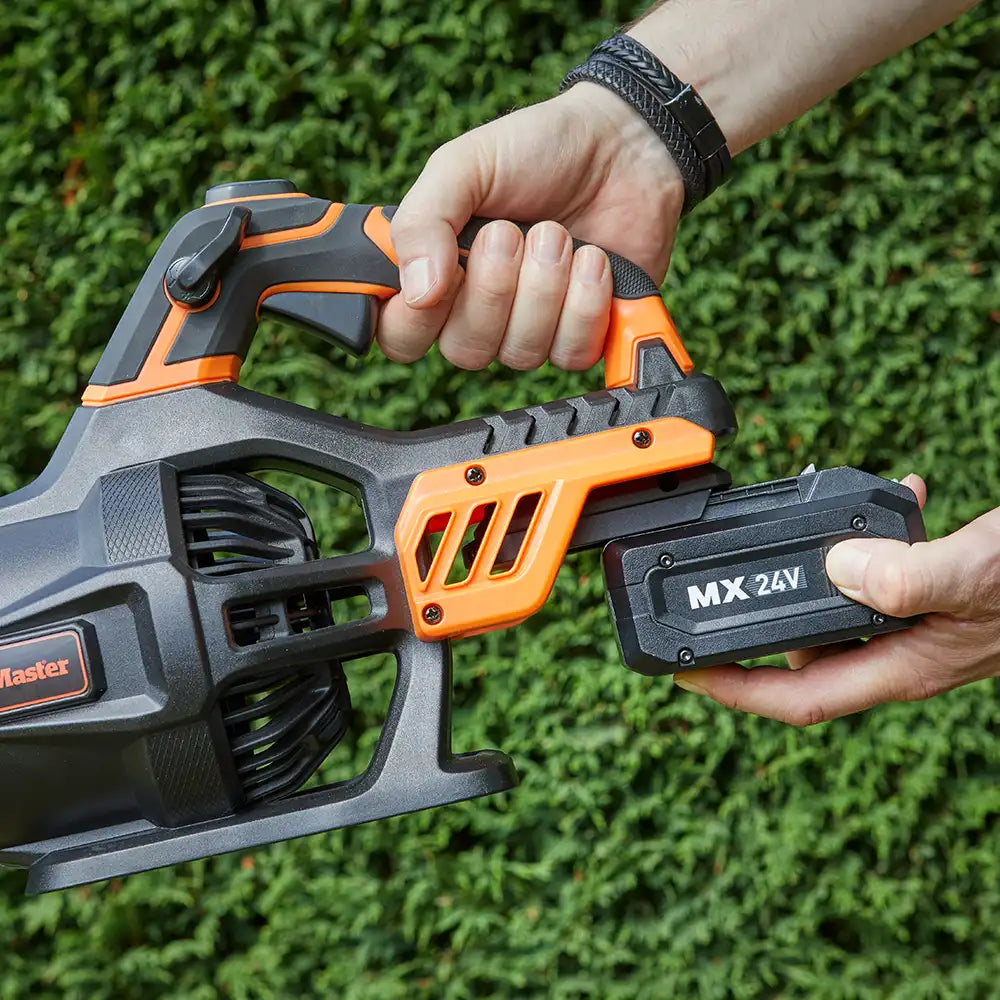LawnMaster Axial Cordless Leaf Blower with MX 24V Battery