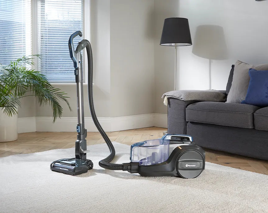 Vacmaster Cylinder Vacuum Cleaner Vortica with 2 Year Guarantee in Irish living room