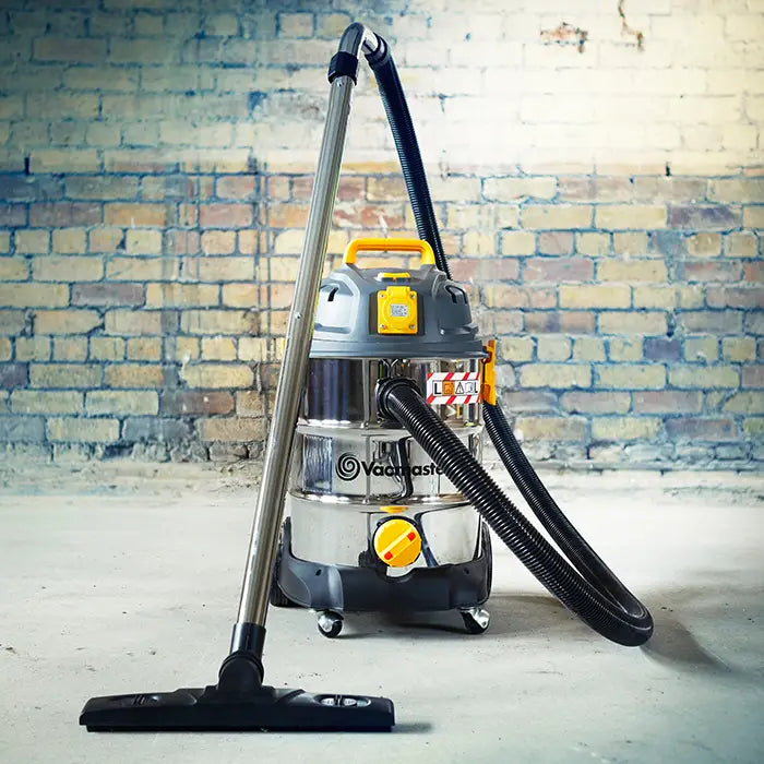 Heavy duty industrial wet vac on building site
