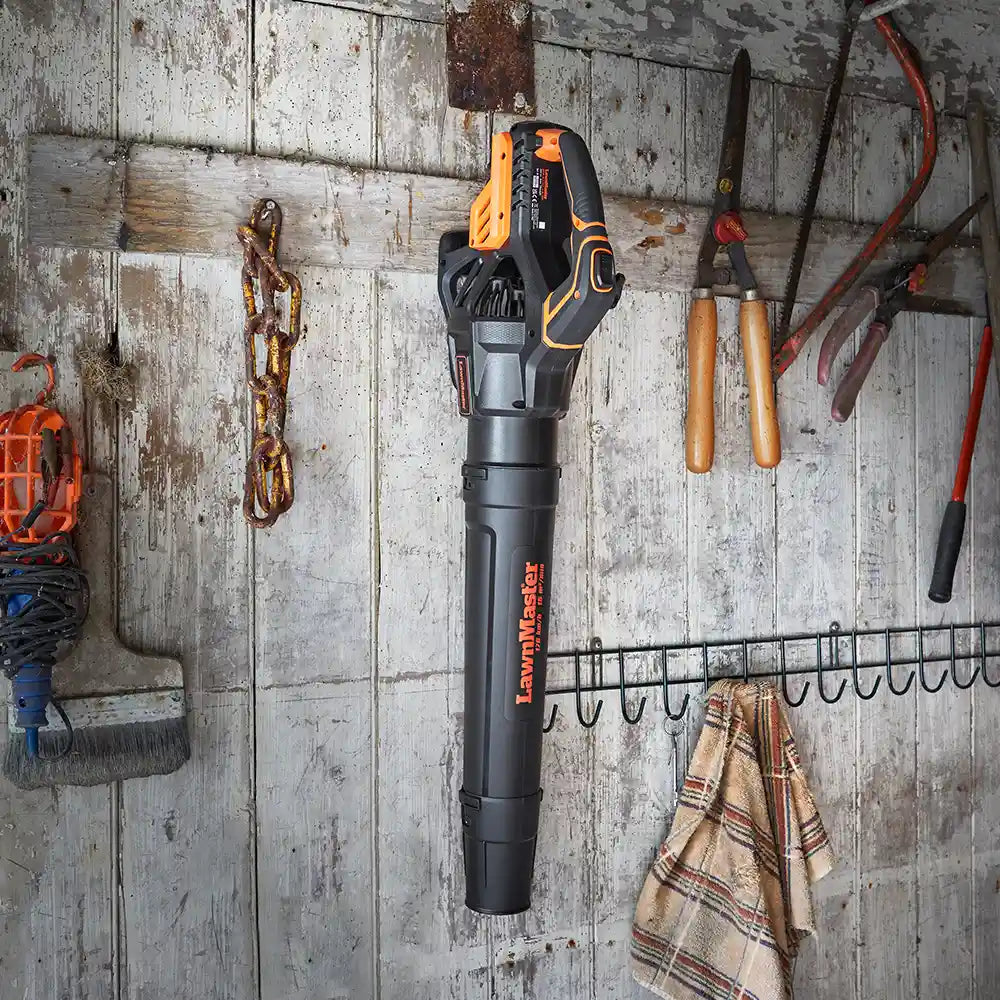 Easy to Store LawnMaster Axial Leaf Blower