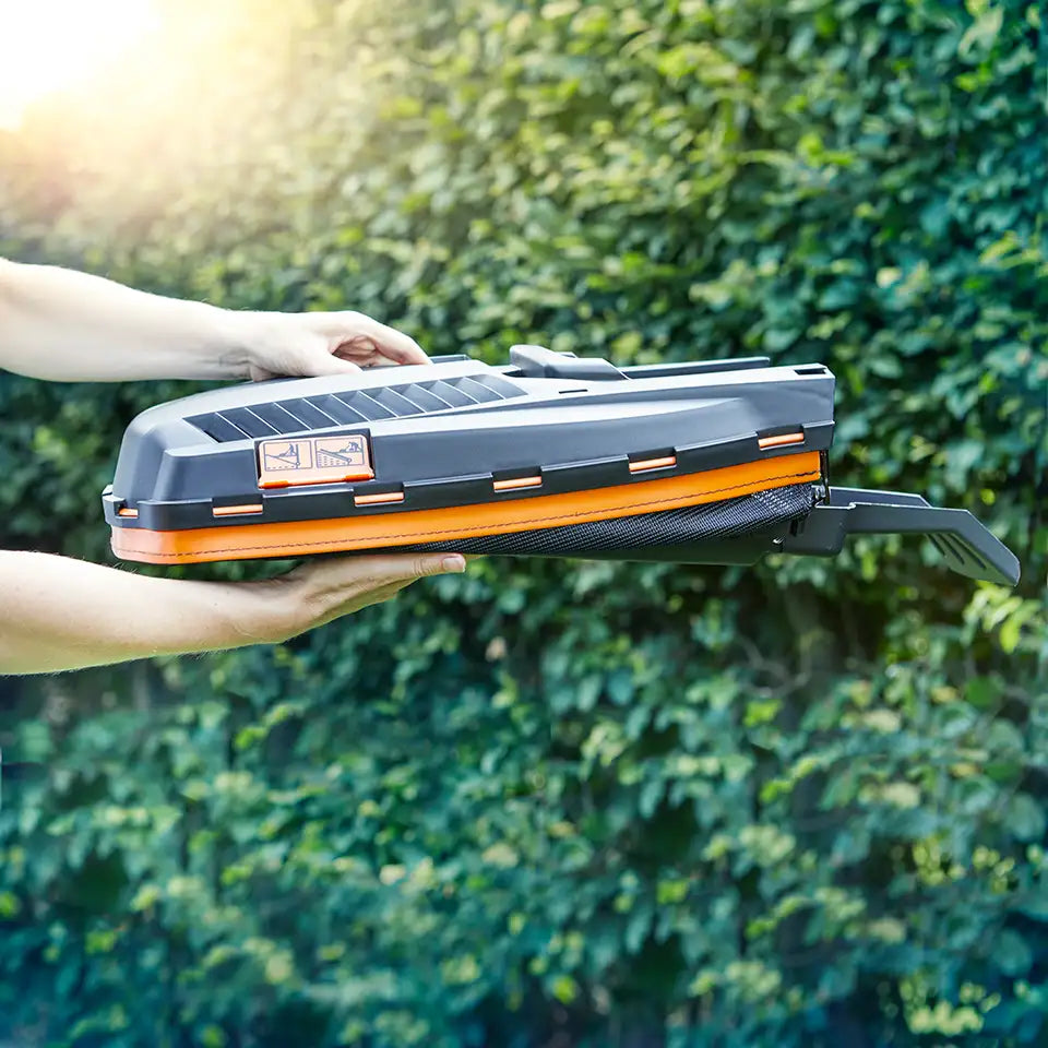 LawnMaster 1400W 34cm Electric Lawnmower and 25cm Grass Trimmer Set Redi Bag MEB1434M COMBO