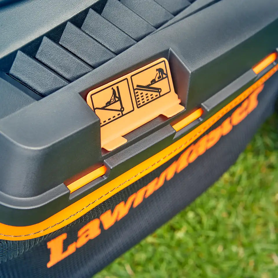 LawnMaster 1400W 34cm Electric Lawnmower Grass Box Indicator MEB1434M COMBO