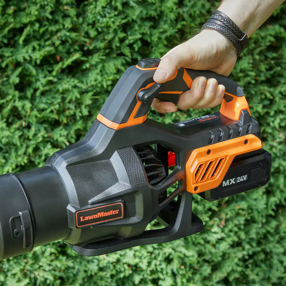 LawnMaster MX 24V Cordless Leaf Blower Adjustable Speed