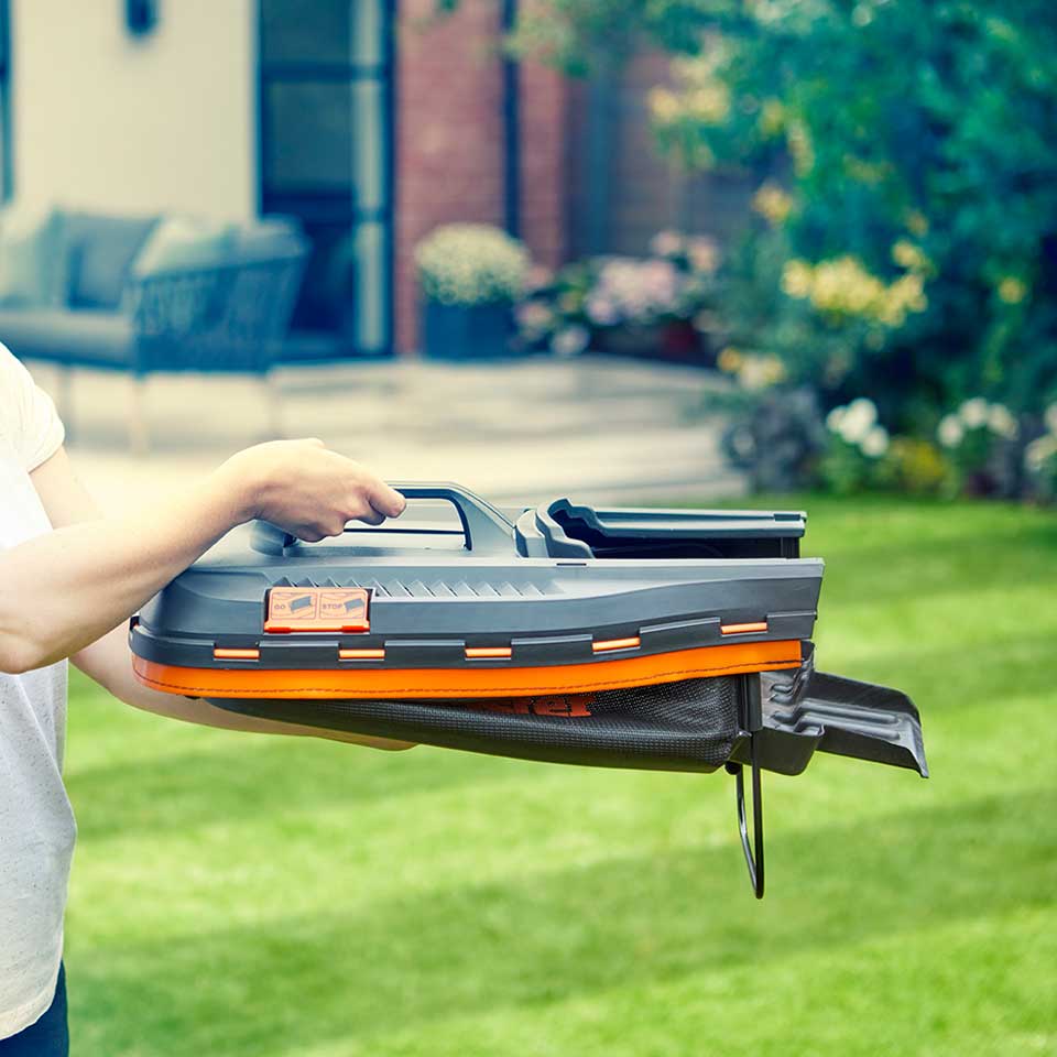 Cordless_Lawn_Mower_24V_37cm_Twinpack_LawnMaster_Grass_Box_Collapsed