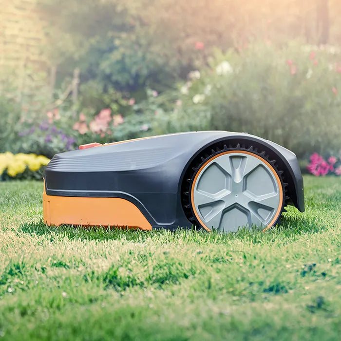 LawnMaster L10 Robot Mower on Irish Grass