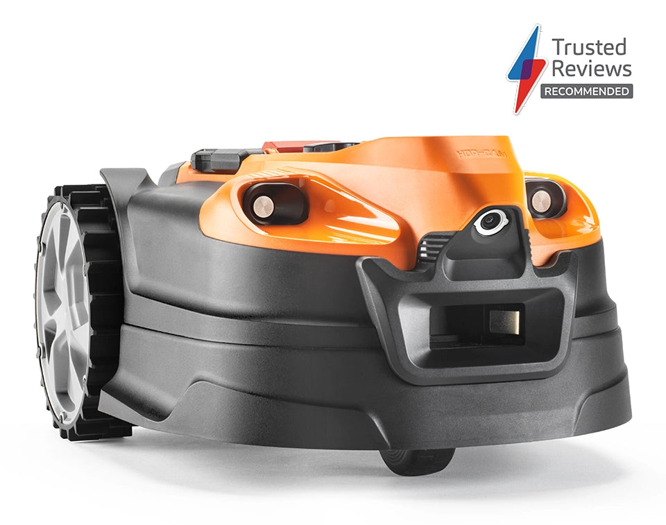 OcuMow 18 robot mower high def camera and ultra sonic sensors VBRM18AMDR