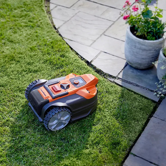 LawnMaster OcuMow 18 no boundary wire Ireland