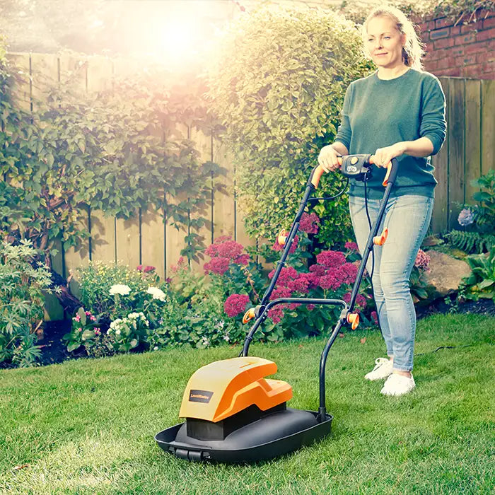 LawnMaster Hover Mower 33cm in an Irish Garden