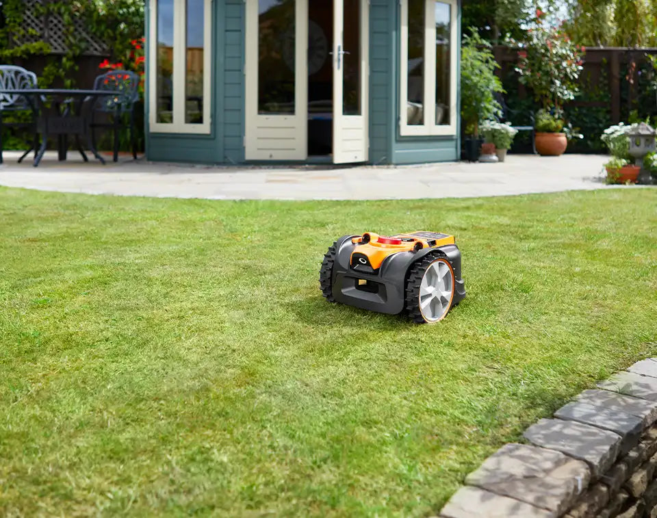 LawnMaster OcuMow on a healthy Irish lawn