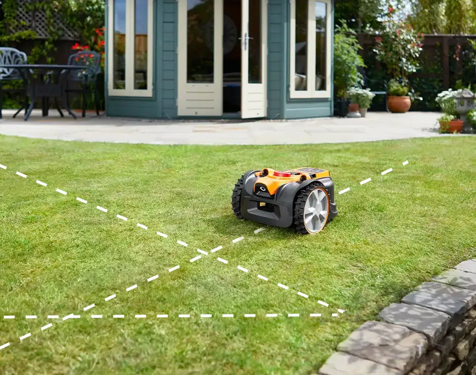 LawnMaster OcuMow with built in safety features Irish Garden