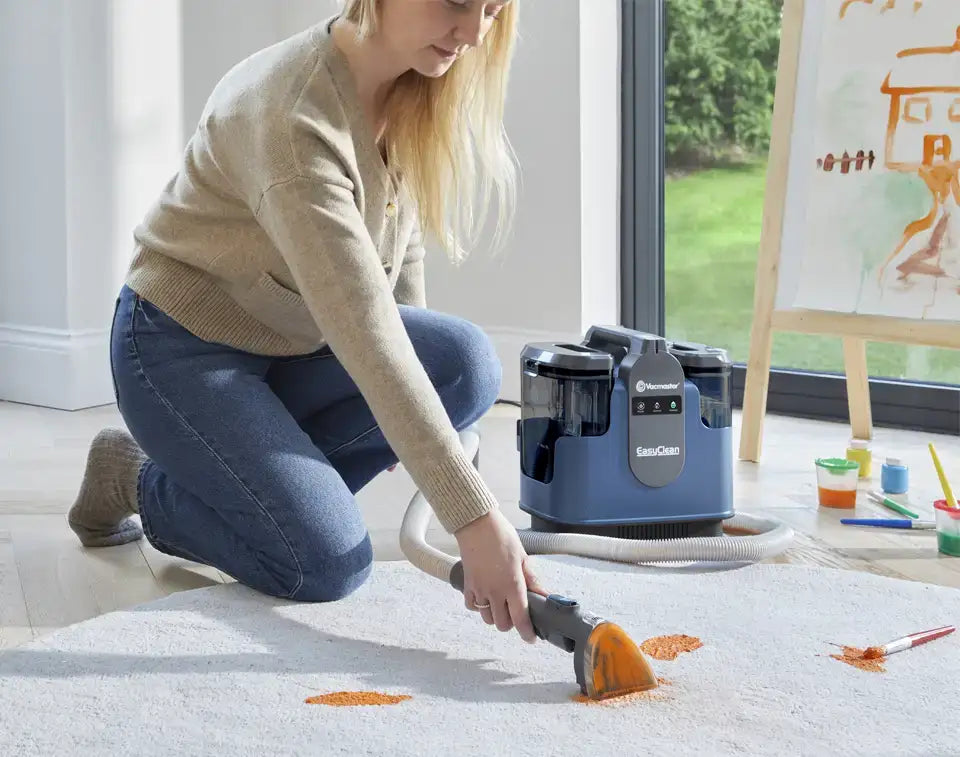 Vacmaster EasyClean Thermo removing paint from rug