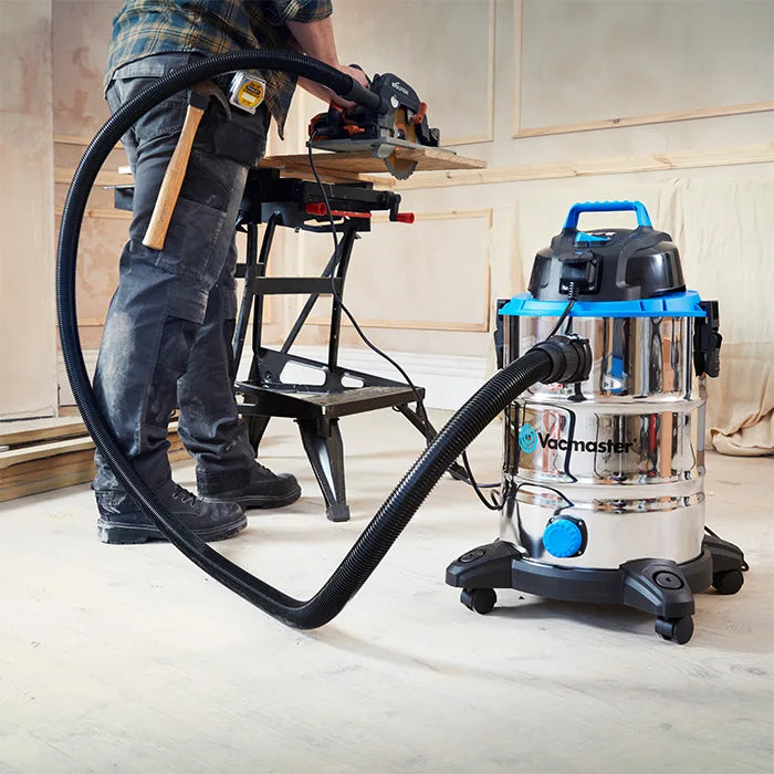 Vacmaster Power30  Power Take Off connected to a Saw