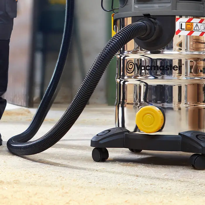 Vacmaster Dust Extractor Drainage Port on an Irish Building Site