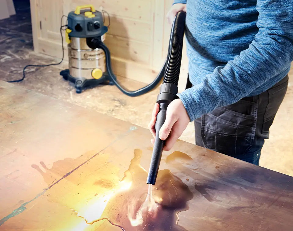 Vacmaster 30L Wet and Dry Dust Extractor in an Irish Garage